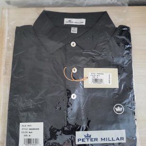 Peter Millar Crown Sport Solid Stretch Mesh Polo